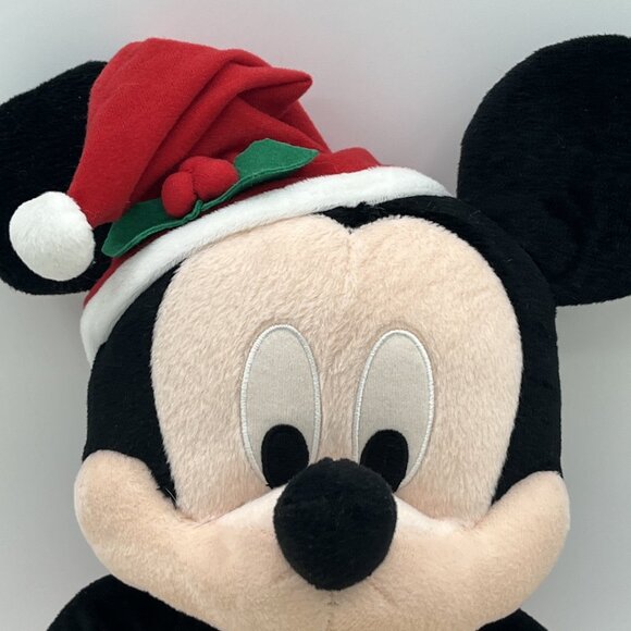 Disney Christmas Mickey Mouse Santa Plush with Lollipop – HTF Hong Kong 16" - Picture 3 of 11